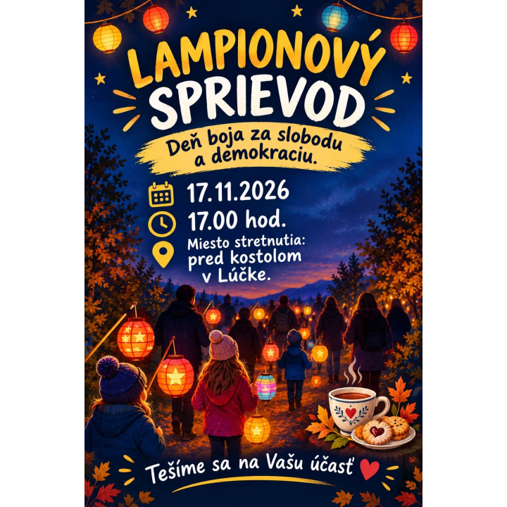 ’’Deň boja za slobodu a demokraciu’’ _ Pozvánka na lampionový sprievod