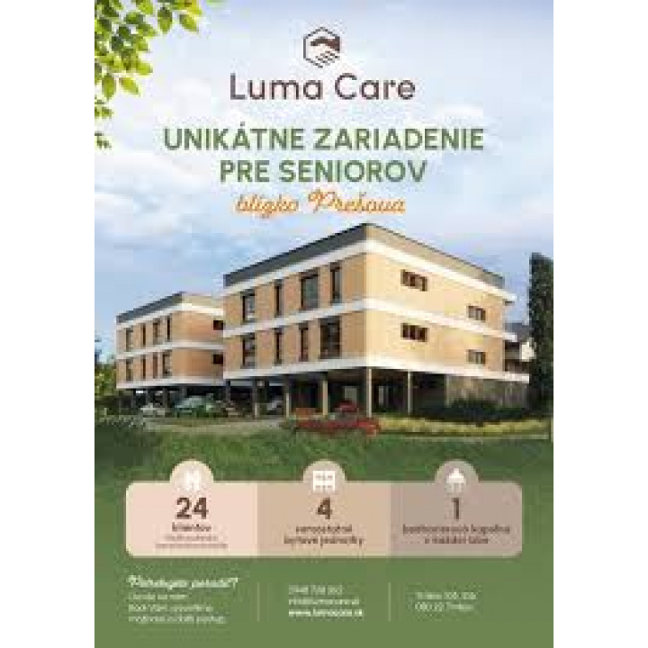 Nové jedinečné zariadenie pre seniorov v Trnkove | Luma Care