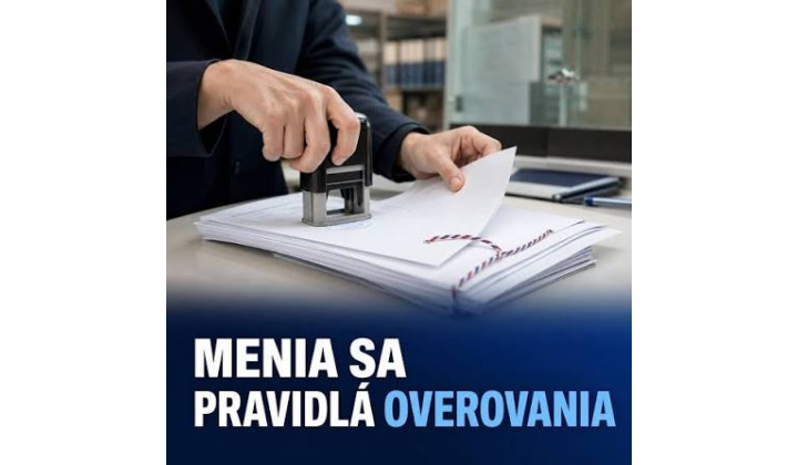 Nové pravidla overovania listín na obecnom úrade