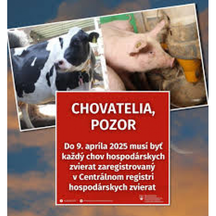 Výzva na registráciu chovu